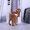 Golden Couples Cat Figurine Table Décor Animal Statues European Creative Resin Art Sculpture Wedding Gift Decoratvie Home Décor