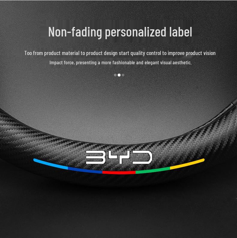 BYD Song DMI/Plus Suede Carbon Fiber Anti-Slip Steering Wheel Cover