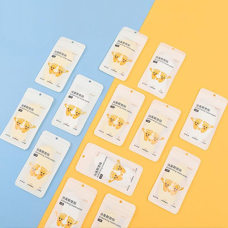 10Pcs Shoes Deodorant Sticker Deodorant Foot Odor Deodorants Sneaker Smell Fresh Fruity Aroma Insole Sterilization Stickers