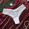 Low Waist Lace Flower Transparent Briefs Female Lingerie Romantic T Panties  Lady