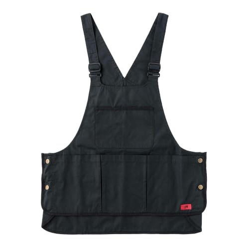 

CAINZ EDW Work Apron Vest, Black, Chest Width 59-64cm, Front Length 49cm, Back Length 59cm, Unisex, Ripstop Fabric, with Pockets