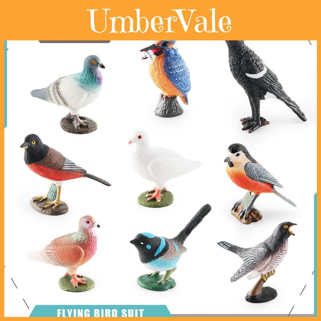 Bird Replication Pvc Magpie Pigeon Models For Home Decor And Ornithology Enthusiasts