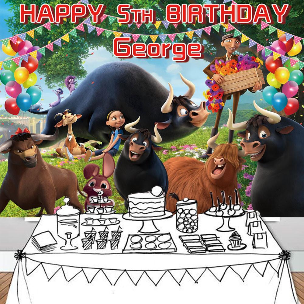 87. Ferdinand Personalised Custom Banner Backdrop Party Supplies Birthday Gift