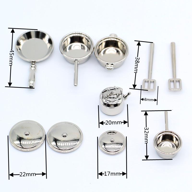 

Миниатюрная кукольная кухонная утварь: Посуда из сплава, обеденные тарелки и аксессуары для OB11