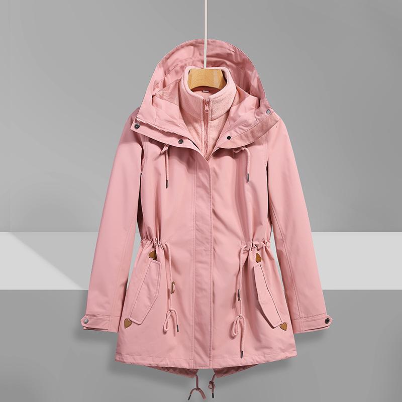 Women's 2023 Trendy Three-in-One Fleece Windbreaker for Tibet