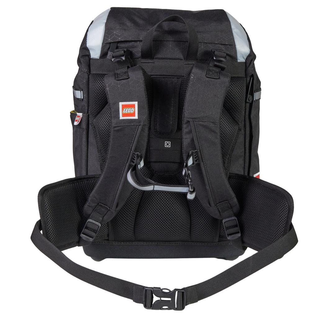 LEGO Bricks Nielsen School Bag, for Boy black Backpack