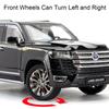 Large 1:18 Alphard Land Cruiser LC300 SUV Car Model Toy Sound Light Shock Absorption Alloy Diecast Models Desktop Ornaments