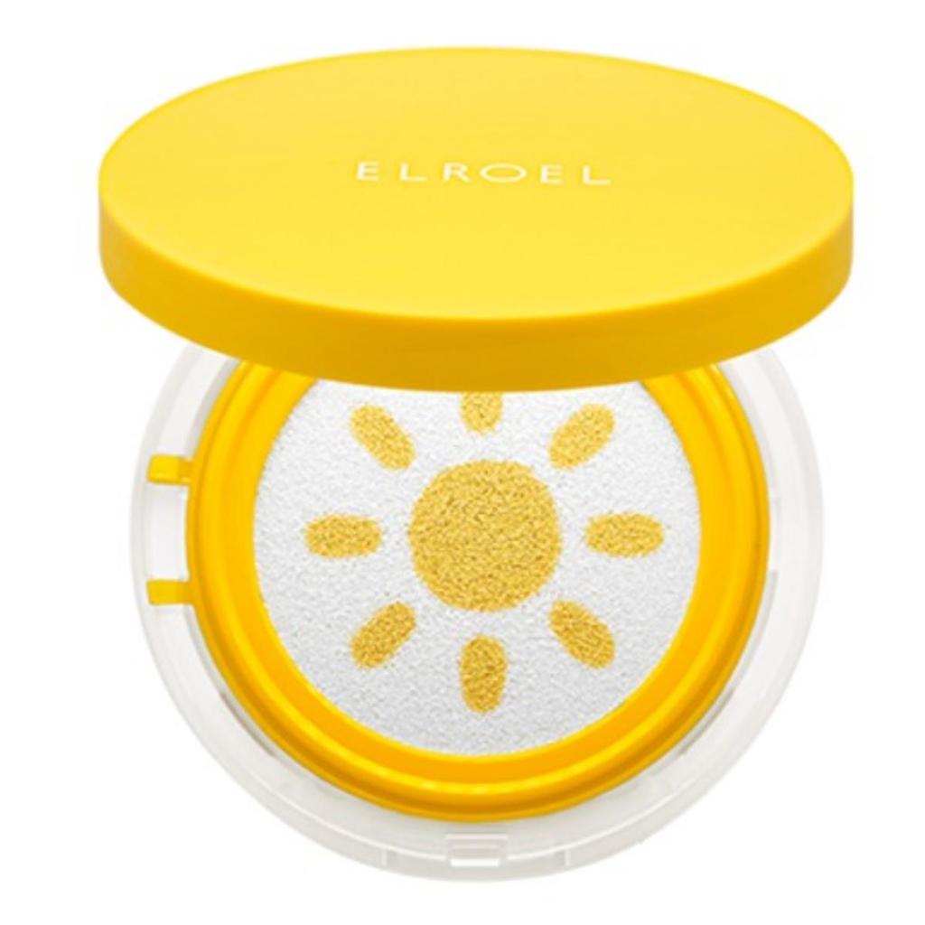 ELROEL Pang Pang Yellow Big Tone Up Sun Cushion Plus SPF50+ PA++++ Tone Up UV Defense 25g