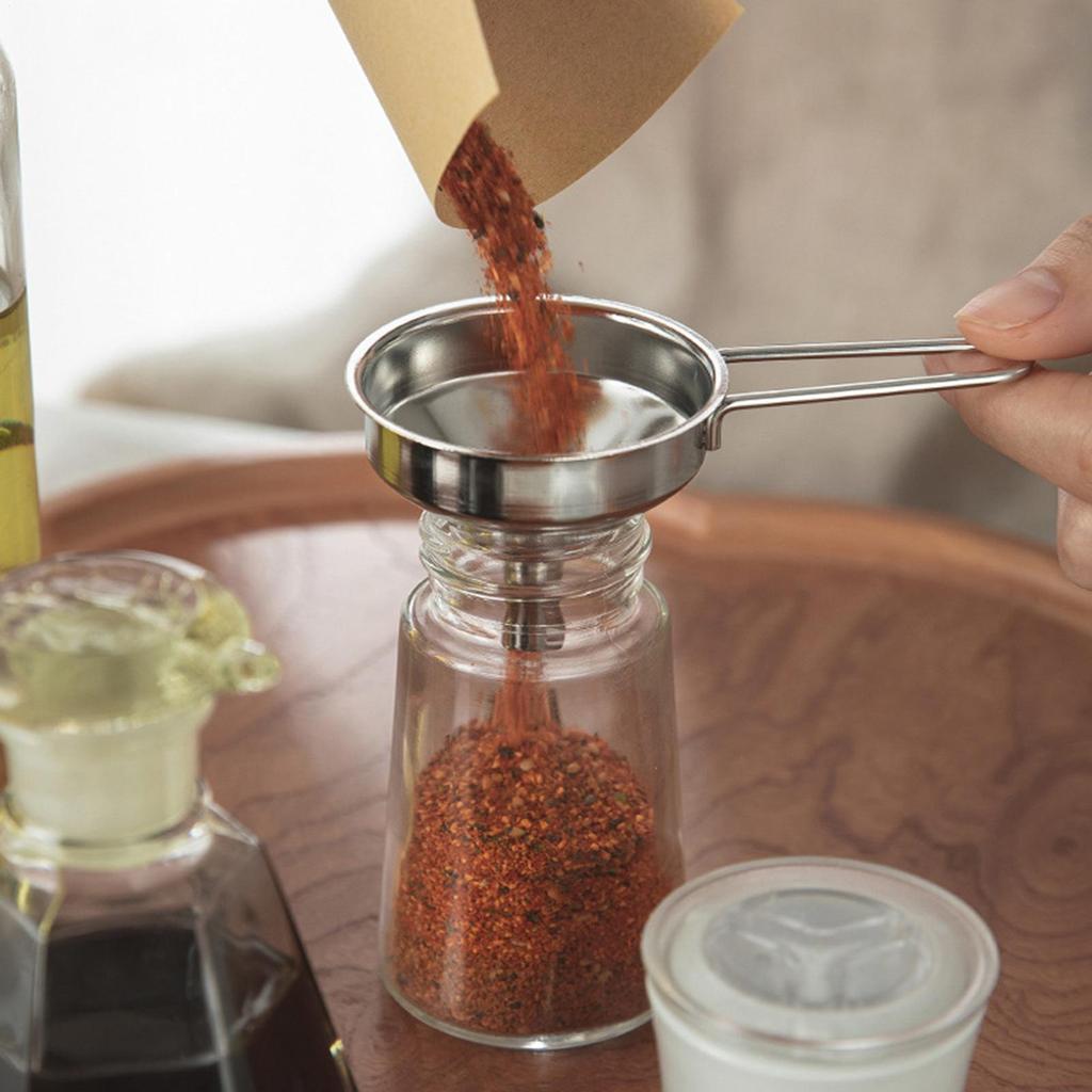 Mini-Trichter Edelstahl Kleine Trichter für ätherisches Öl Wein Gewürze Küche Flüssigkeitsspender