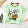 Nuova T-shirt Casual per Bambini Stampa Cartone Animato Carina T-shirt Manica Corta Top Confortevoli Con Pantaloncini Abbigliamento Estivo per Bambini Piccoli
