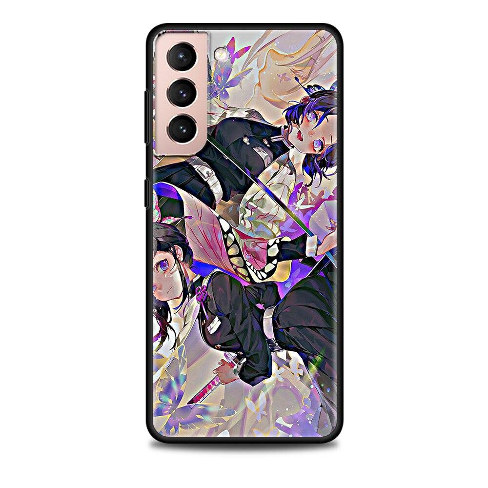 Shell For Samsung Galaxy S22 S21 S20 Ultra FE S22 S21 S20 S10 S9 S8 Plus 4G 5G S10e S7 Edge Cartoon Demon Slayer Tomioka Giyuu