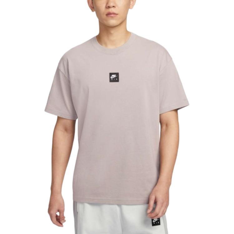 Nike M90 Breathable Fashion Versatile Soft Short Sleeve T-Shirt Men Tops Purple Gray HJ0727009