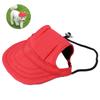 Dog Baseball Hat Sun Protection Comfortable Adjustable Pet Sports Hat with Ear Holes for Small DogsRed S