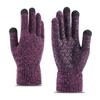 "Warm Knitted Touchscreen Gloves for Couples: Thick Non-Slip Wool, Men’s & Women’s Winter Design."