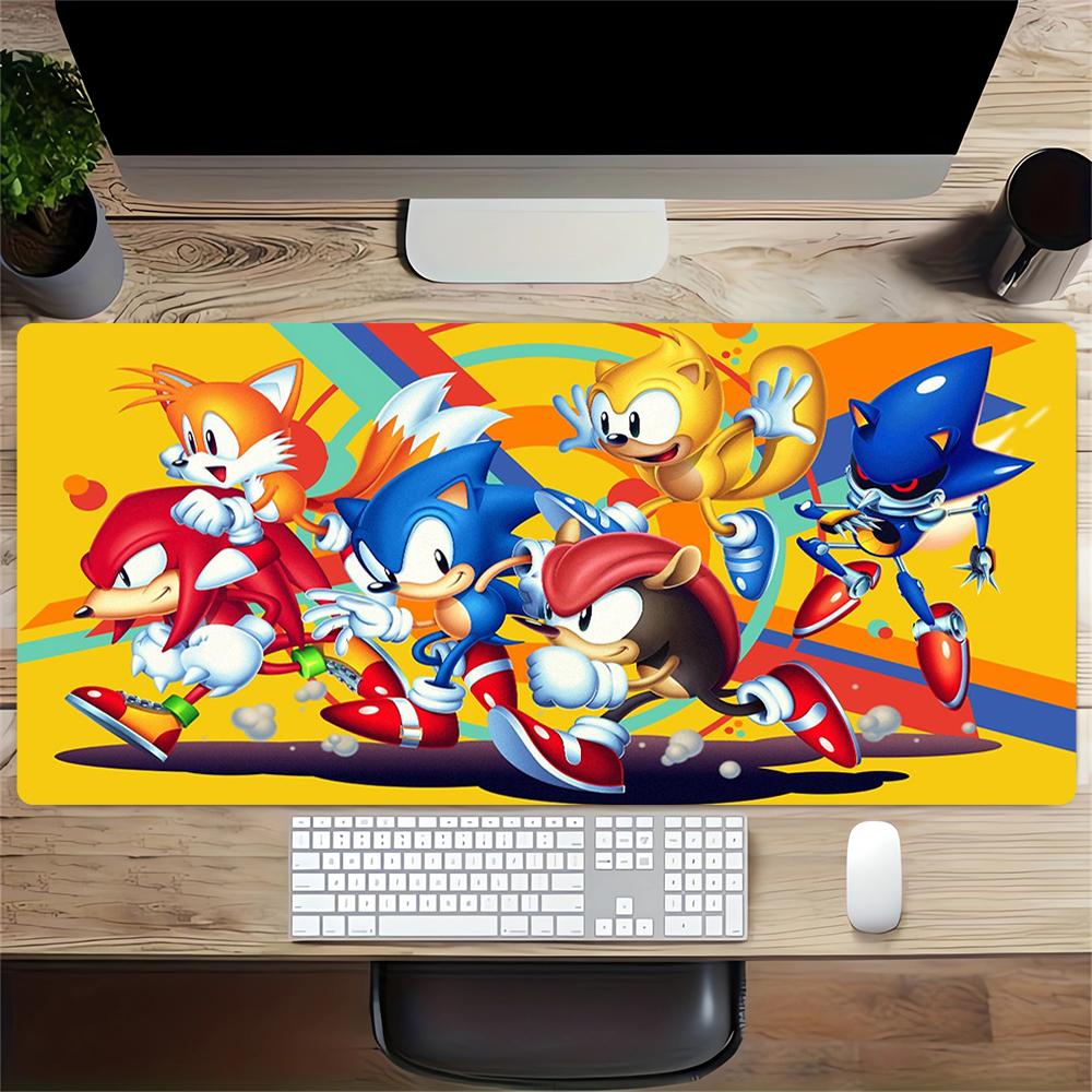 Sonic Heroes Adventure Large Gaming Mouse Pad Nonslip Rubber Base Waterproof Desk Mat For Office Pc Laptop