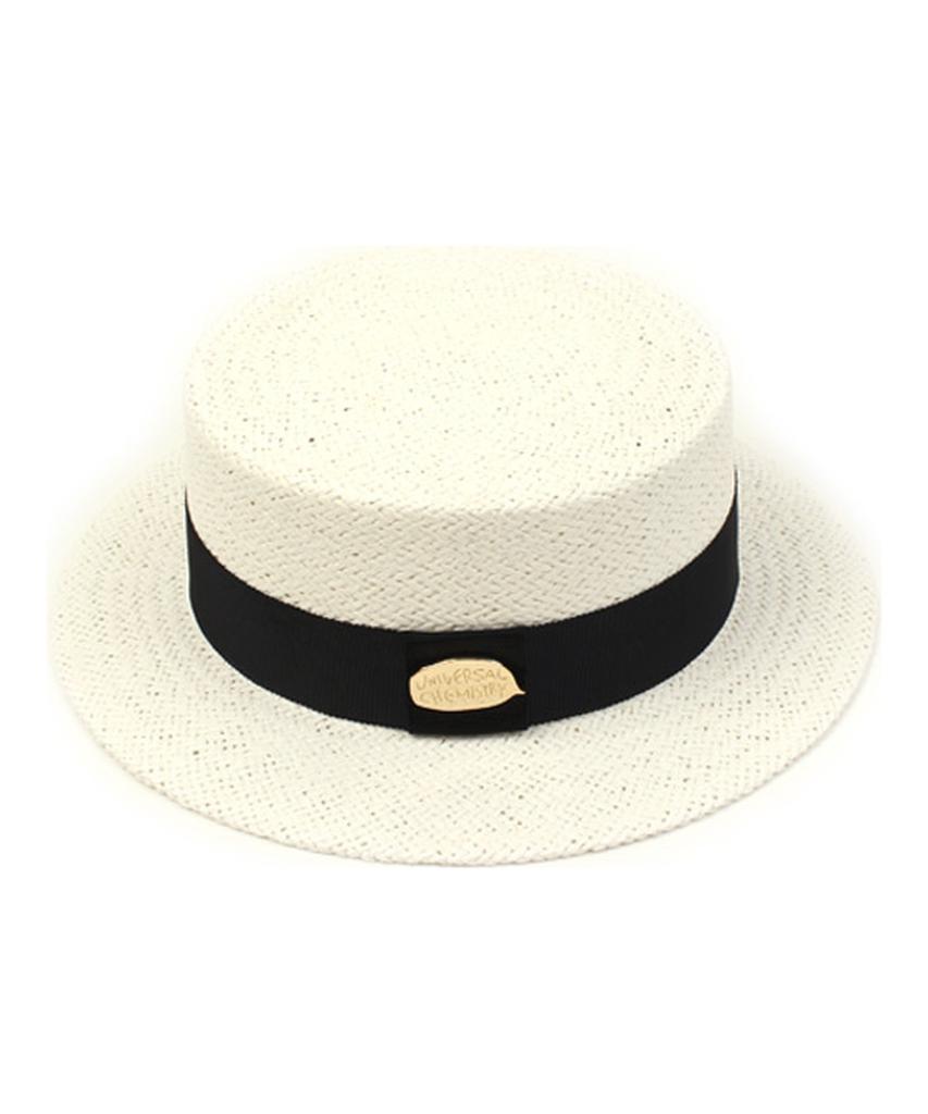 White Flat Short Panama Hat