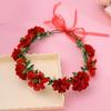 Flower Headbands Floral Garlands Crown Hair Wreath Bright Color Crown Wedding