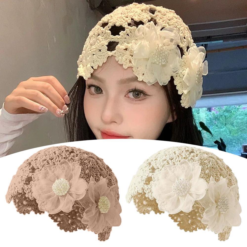 Hollowed Out Skullies Hat Hand-Made Fisherman Hat Casual Fashion Crocheted Hat  for Women