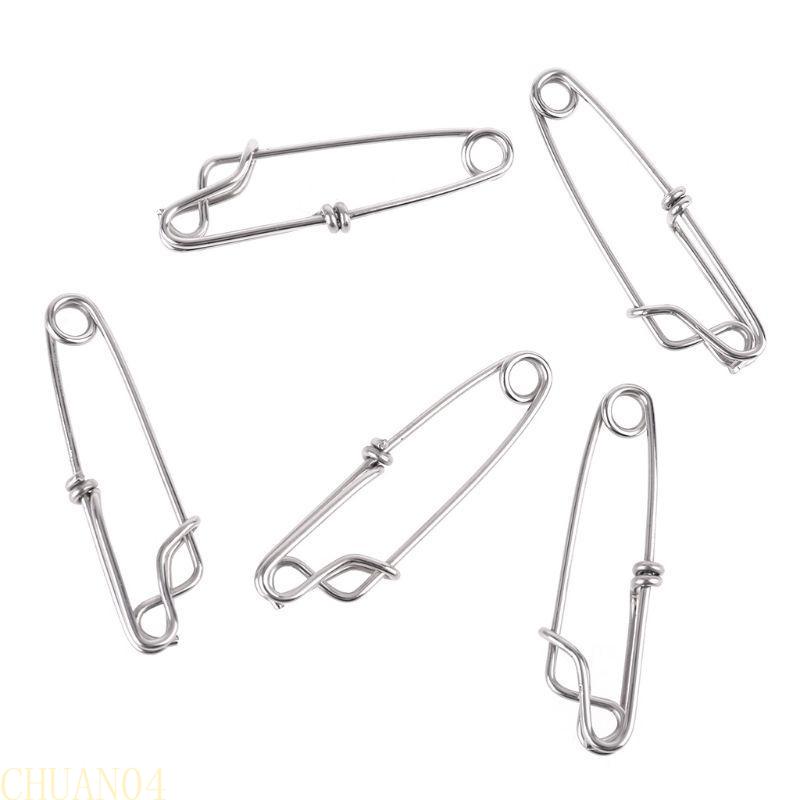 5Pcs/Pack Stainless Steel Snap Swivel Longline Fishing Connectors Branch Hanger Tuna Snap Clips for Line Connectors