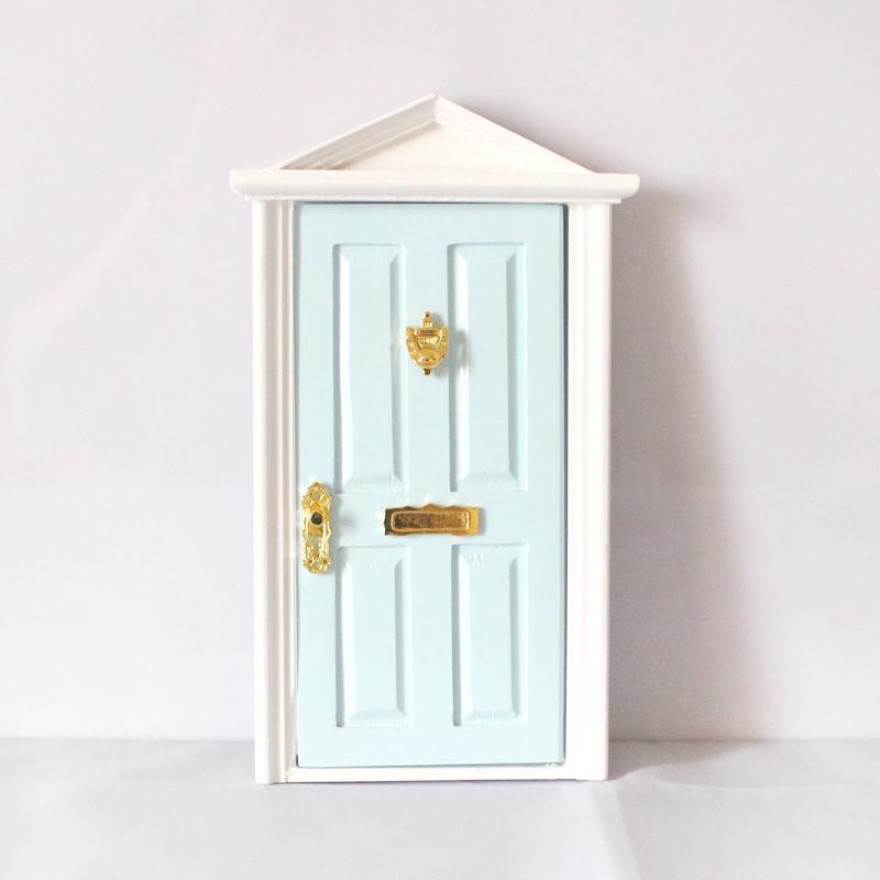 Wooden Entryway Door for 1:12 Scale Dollhouse