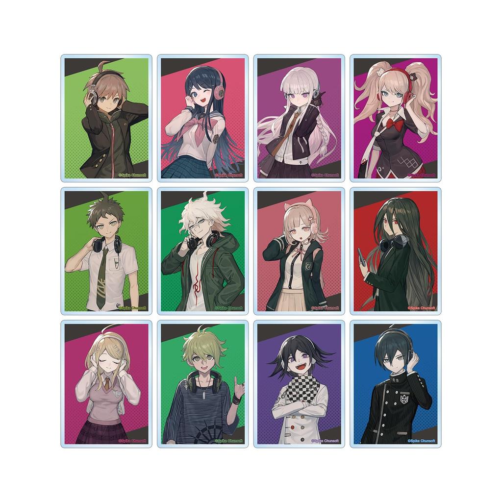 Danganronpa Series Lack Illustration Headphones Trading Acrylic Cards Box of 12 Ver.