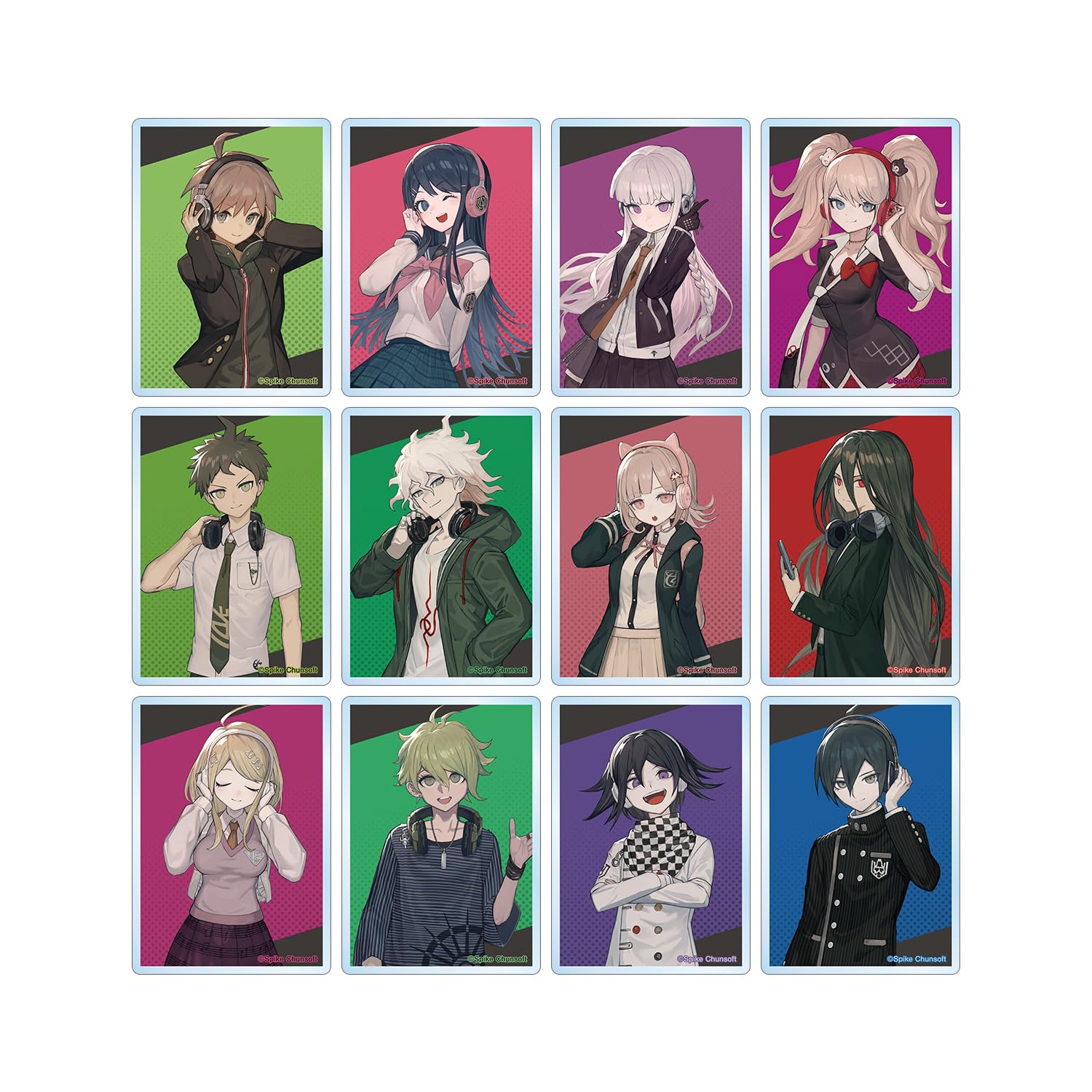Иллюстрация из серии Danganronpa от lack - Версия с наушниками. Торговля акриловой картой (12 штук в коробке)