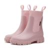 Women's Non-Slip Chelsea Mid-Calf Fly-Knit Rain Boots