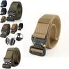 Canvas Military Belt For Men With Quick Release Plastic Buckle Perfect For Hiking And Casual