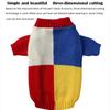 Warm Pullover Color Matching Home Wear New Puppy Clothes  Small Medium Dogs