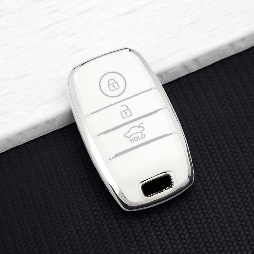 3 Buttons TPU Car Remote Key Case Cover for Kia K5 K3 K2 Sportage Cerato Sorento Optima Rio Soul Sedona Picanto Key Fob Holder