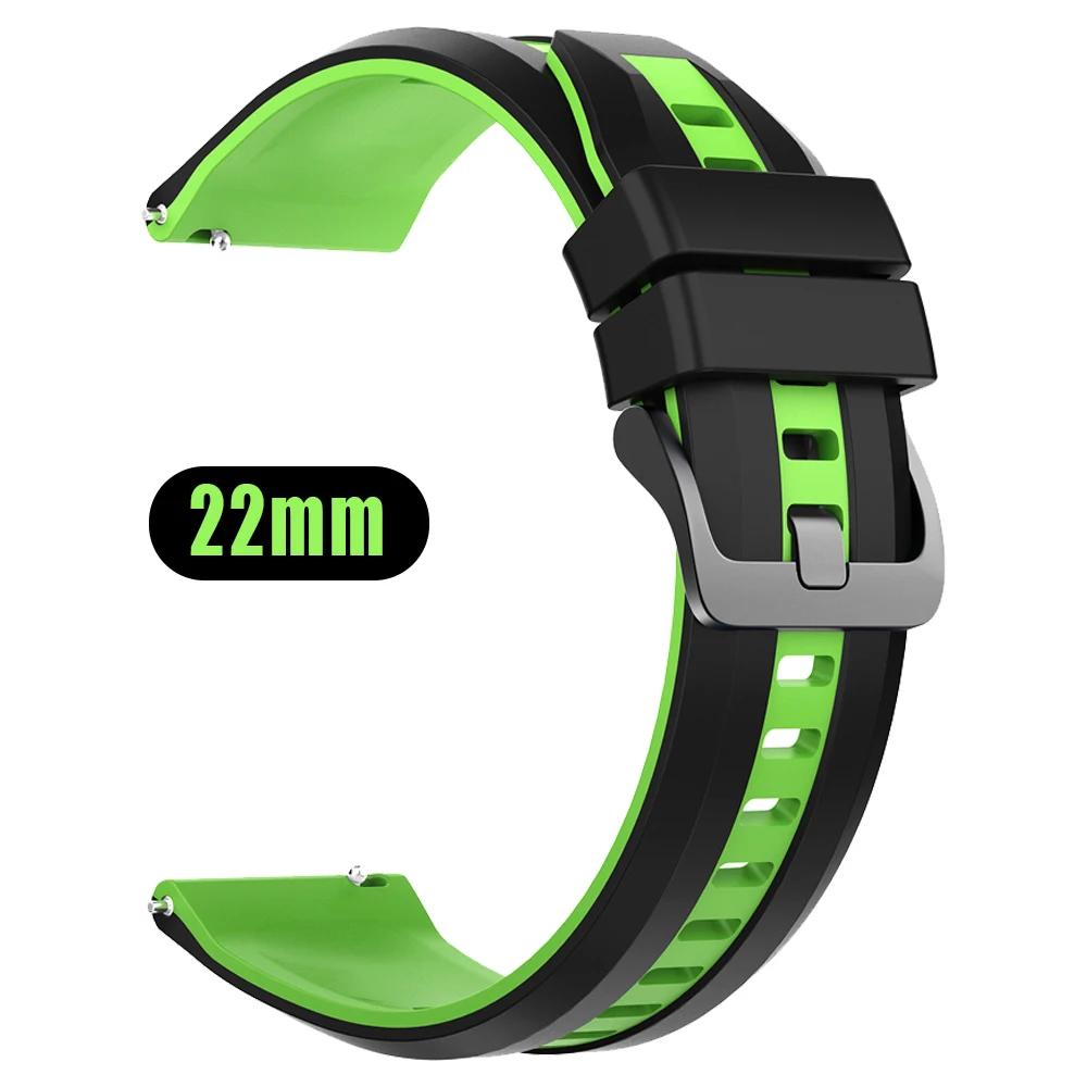 Silicone Watchband 22mm For TicWatch GTH2 GTX/GTW Soft Bracelet For TicWatch Pro 2021/3 Ultra LTE GPS S2 E2 Sports Strap Replace