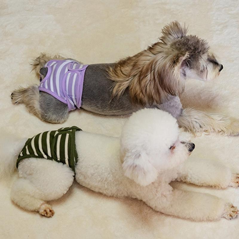 Soft Period Pants Pantie Soft Nappies Suspender for Girls Dog Reusable Doggies Period Diaper Incontinence