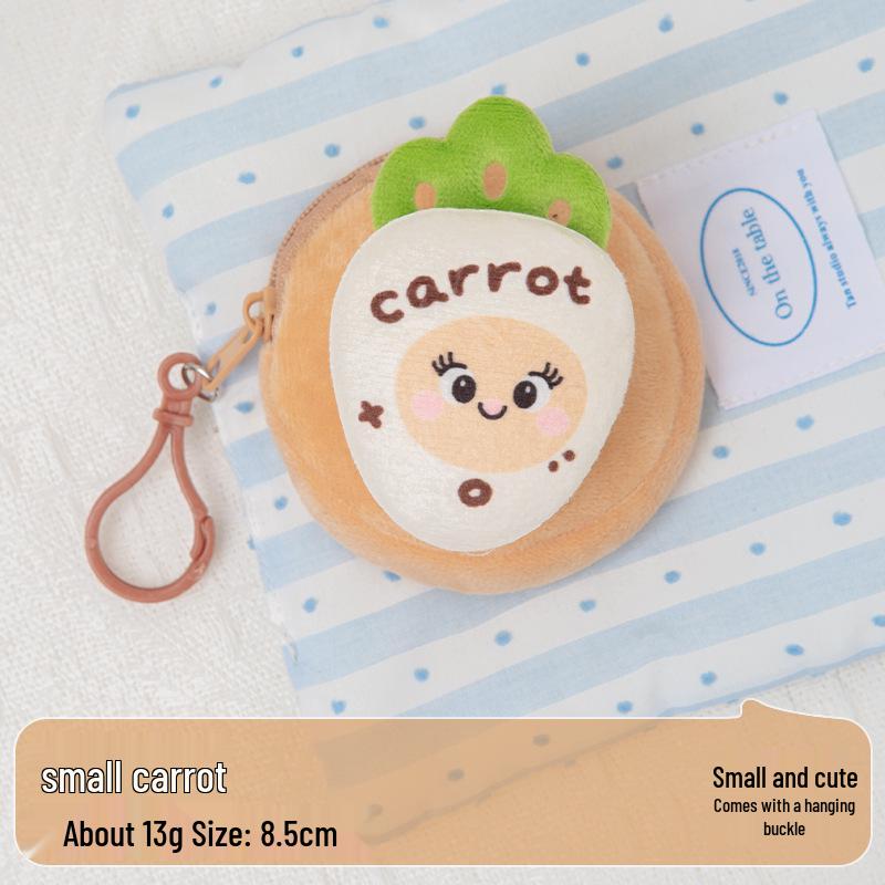 Cartoon Doll Plush Coin Purse: Custom Cute Mini Earphone & Storage Bag for Students and Children