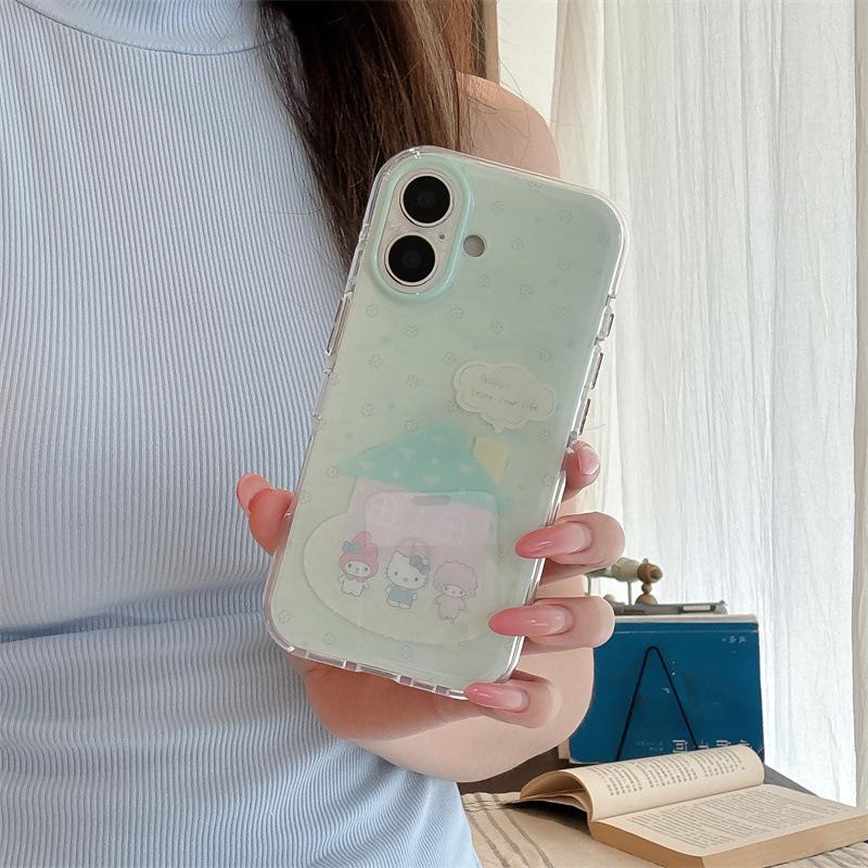 High-End Cute Cartoon Animal Phone Case for iPhone 17/16 Pro Max/15 Pro