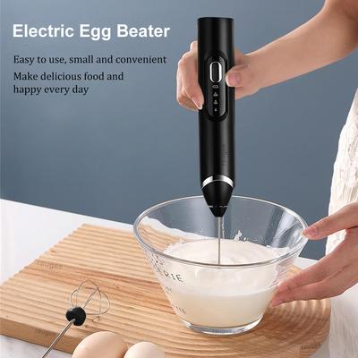 Wireless Milk Frother Electric Handheld Egg Blender 2 In 1 Coffee Maker Whisk Mixer With Holder Milk Frother For Coffee