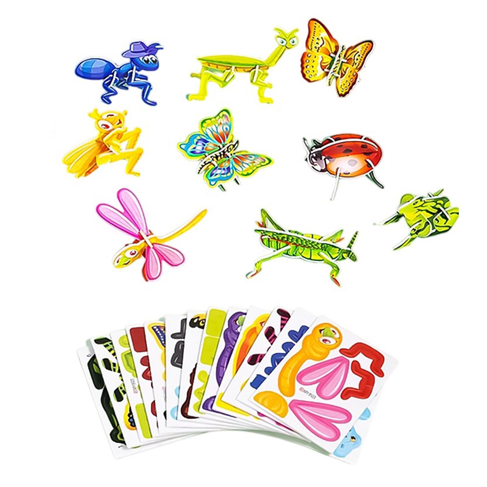 

Пазл Детский Бумажный 3D Стереоскопический Пазл Насекомое Детский Сад Веселье Ручная Работа Сделай Сам Игрушки Животные One Size