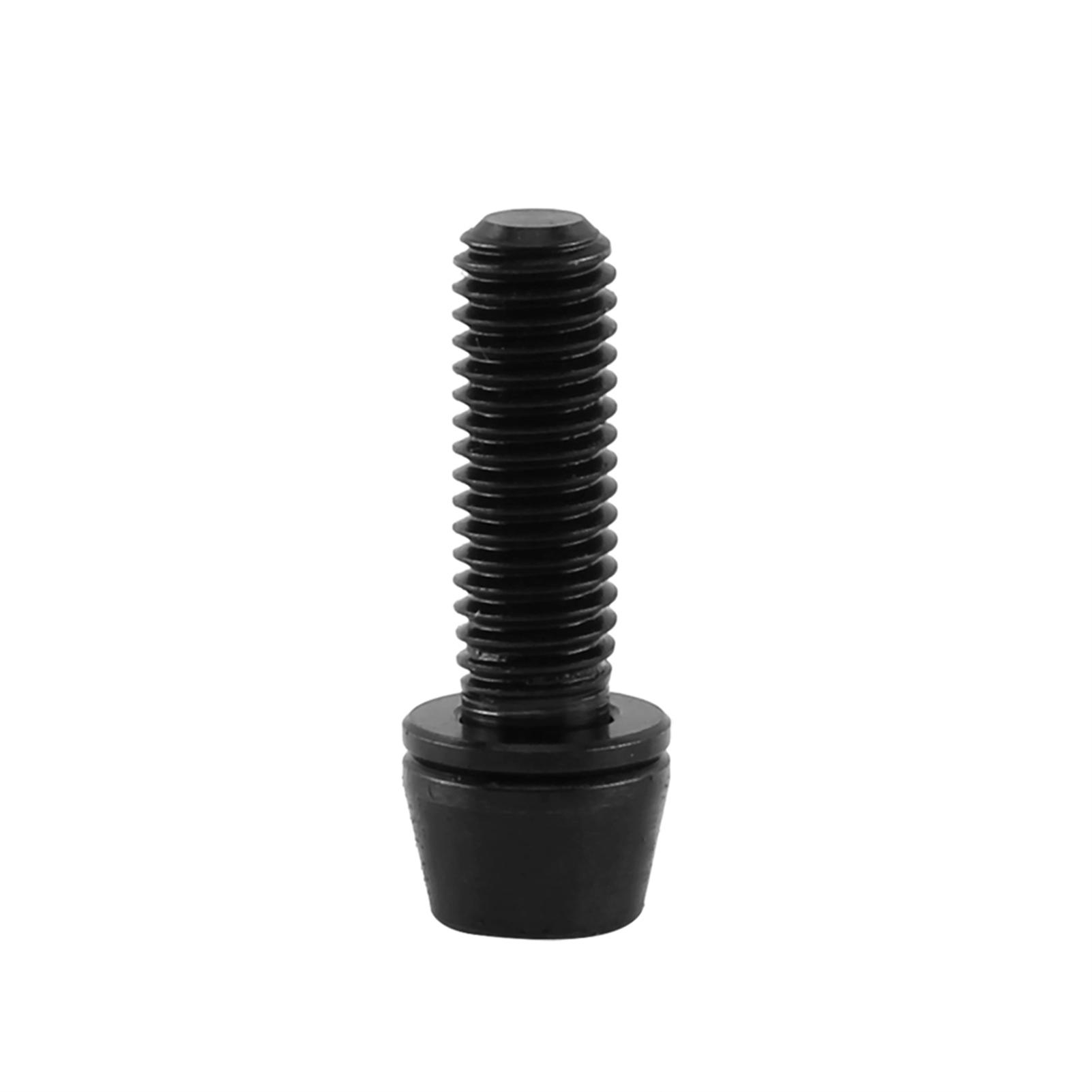 Tornillo de Perno Cónico de Aleación de Titanio para Bicicleta con Arandela Para Bicicleta de Montaña(plata/M6x20) M6x16