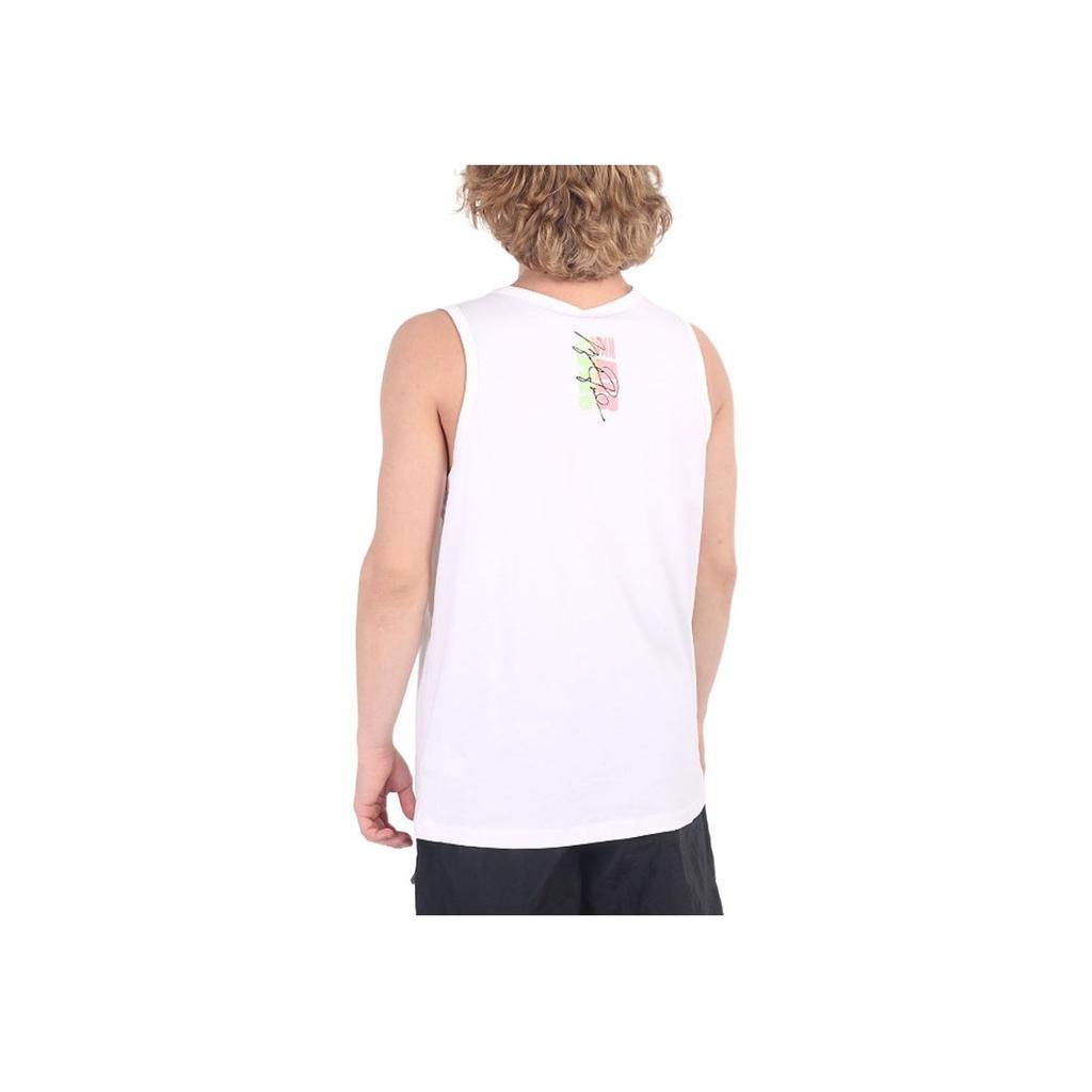 Jordan American Retro Logo Print Sports Tank Top Men Tops White DQ5878-100