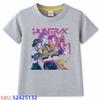 KPop Dämonenjäger Kinder-Cartoon-Print T-Shirt