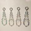 Short Bling Crystal Phone Chain Pearl Phone Case Wrist Strap  Car Key Accessories