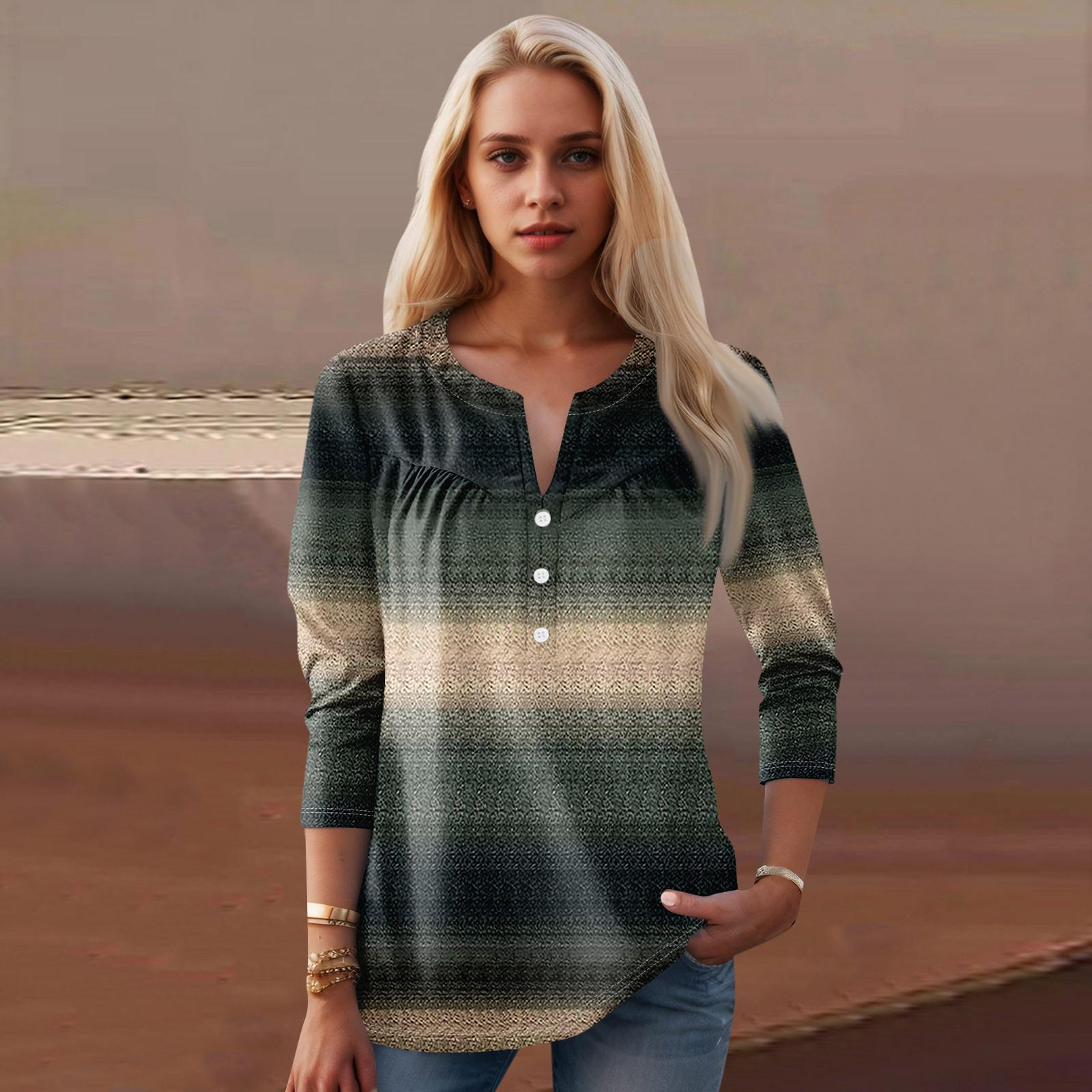 

Женская мода повседневный топ с длинным рукавом и круглым вырезом с цветочным принтом XXXL