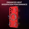 KEYSION Hollow Heat Dissipation Case for Samsung A55 5G Silicone+PC Magnetic Cooling Shockproof Phone Cover for Galaxy A55 5G
