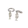 Trendy Titanium Steel Cat Ear Stud Earrings for Men & Women in Korean Punk Style