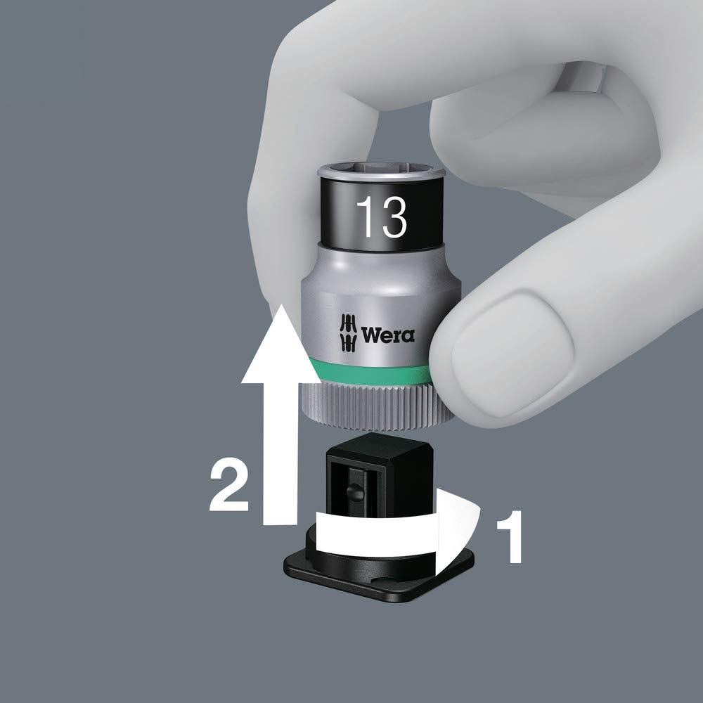 Wera 05003882001 Zyklop A 3 HF Torx Bit Socket Belt Set with Set Imported from Retention, 1/4" Drive, 9-Piece [Officially Japan]