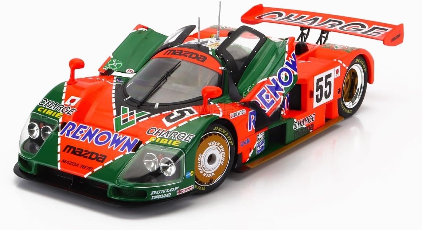 

WERK83 Scale Mazda 787B Diecast Mazda 1991 Le Mans 24 Hours N55 1/18 Car, 2.6L, Winner, [Used]