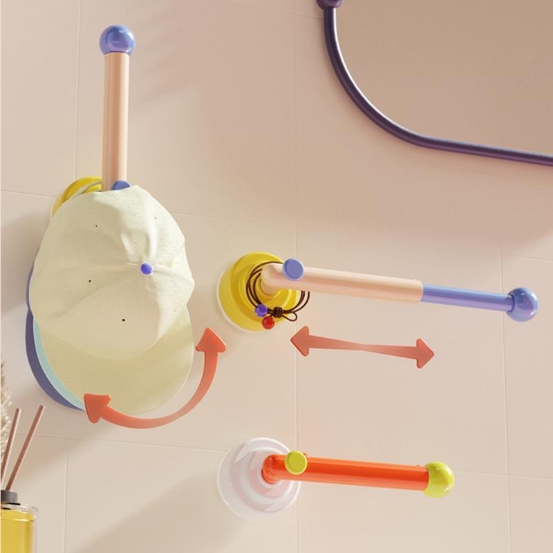 Vibranting Decorative Hook Organizers Holds Multiple Hair Accessories Prevents Tangling Sturdy Plastic Wall Mount