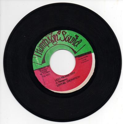7inch Record LINVAL THOMPSON - Let's Praise Him NONE Thompson Sound UK Reggae, Ska & Dub Used