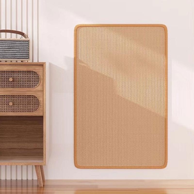 Texture Cats Scratching Pad for Indoor Cats Wall Mounted Sisal Pad Furniture Couch Bed Protect Natural Scrather Mats
