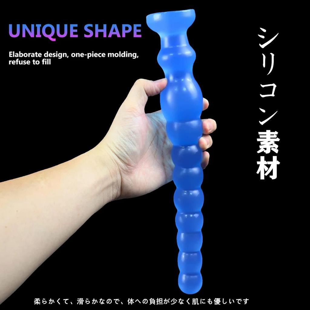 Hitasi Anal Anal Dildo for Long Dildo with Silicone Anal 9 Straight Dildo with Suction Transparent Anal Adult Toy for Men and 245mm Plug, Beginners,