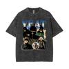 Vintage Washed Rapper Yeat Double Sided Print Tshirts Lyfestyle  T Shirt Men Women Hip Hop Fashion Trend Tshirt Streetwear